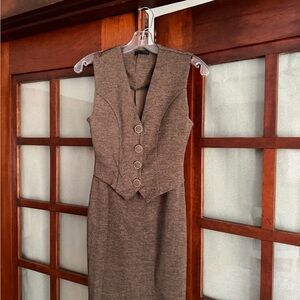 Zara Chocolate Brown Knit Dress